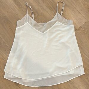 Naked zebra flowy white tank